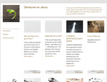 Tablet Screenshot of demeurerenjesus.com